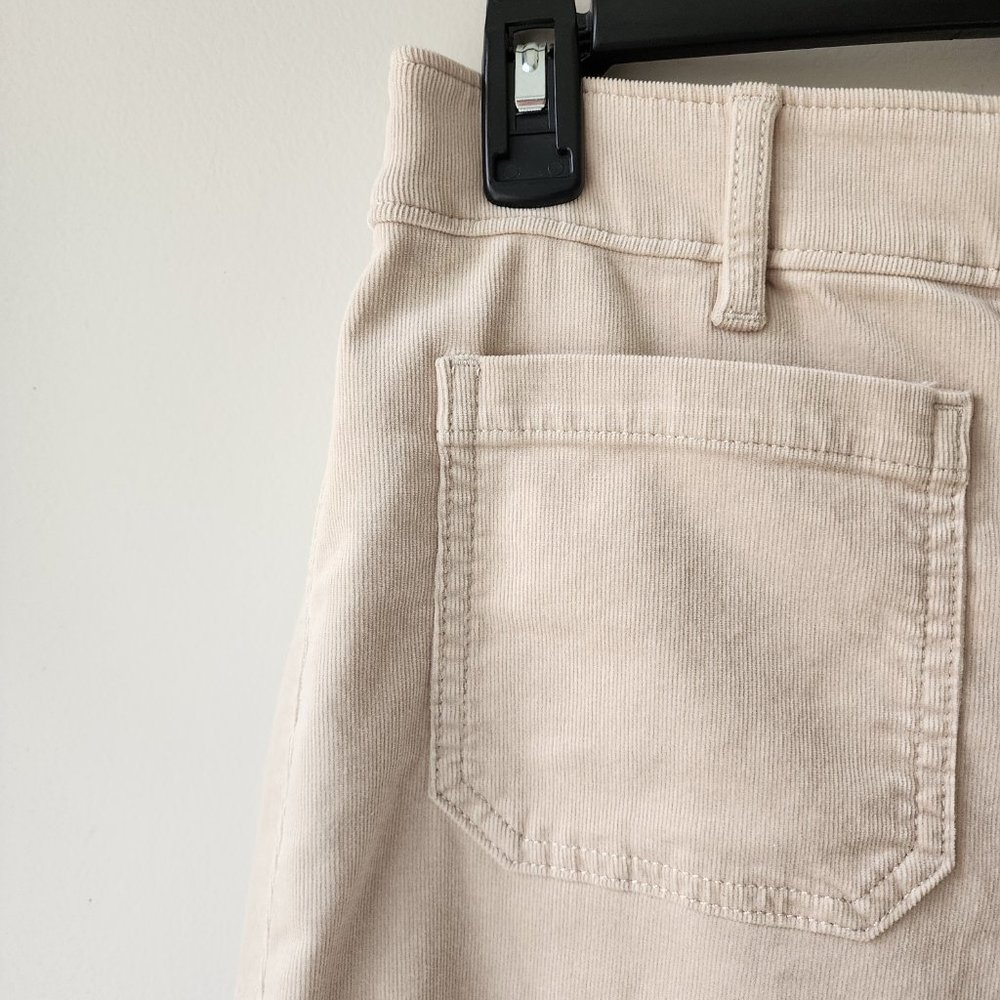 LOFT Palmer Wide Leg Pants in Corduroy (4) Pearl - Picture 2 of 6